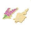 10Pcs 5 Styles Light Gold Plated Alloy Enamel Pendants ENAM-FS0001-87-2