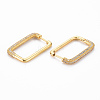 Rectangle Hoop Earrings for Girl Women EJEW-N099-002LG-NF-2