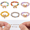 6Pcs 2 Styles Alloy & Glass Beaded Decorative Rings for Smartwatch Band AJEW-CP0009-95-7