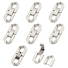 Unicraftale 8 Sets 304 Stainless Steel Fold Over Clasps STAS-UN0064-69-1