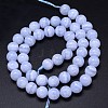 Grade AA Natural Blue Lace Agate Beads Strands G-F222-30-8mm-3
