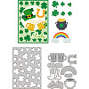 Saint Patrick's Day Carbon Steel Cutting Dies Stencils DIY-WH0309-1597-1