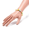 Glass Rondelle Beaded Stretch Bracelet for Women BJEW-JB08709-3