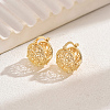 Fashionable Casual Geometric Hollow Flower Hoop Earrings for Women UN6101-1