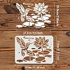 Plastic Reusable Drawing Painting Stencils Templates DIY-WH0202-293-2