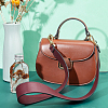 PU Imitation Leather Bag Handles DIY-WH0185-44-2