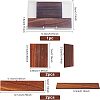 Fingerinspire 4Pcs 2 Style Black Walnut Earring Display Stand EDIS-FG0001-45-2