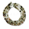 Natural Green Rutilated Quartz Beads Strands G-RM2025-A14-3mm-B-3
