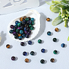 60Pcs 5 Colors Natural Tiger Eye Beads G-PA0001-11-3