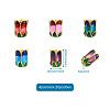 20Pcs 5 Colors Alloy Bead Caps ENAM-YS0001-04-5