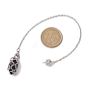 3Pcs 3 Styles 304 Stainless Steel Chain Macrame Pouch Empty Stone Holder Dowsing Pendulums PALLOY-JF02877-3