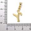 Brass Micro Pave Cubic Zirconia Pendants KK-M319-02G-Y-3