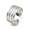 Non-Tarnish 304 Stainless Steel Open Cuff Rings RJEW-Z018-33P-1