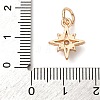Brass Micro Pave Cubic Zirconia Pendants KK-D378-12G-3