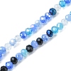 Electroplate Glass Beads Strands EGLA-yw0002-C01-3