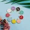 120Pcs 12 Colors Golden Plated Alloy Charms ENAM-SZ0001-64M-6