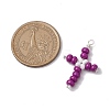 Glass Seed Beads Pendants PALLOY-MZ00379-2