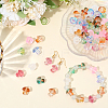 64Pcs 8 Colors Transparent Glass Beads GLAA-PA0001-24-4