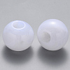 Acrylic Large Hole Beads OACR-R074-04F-2