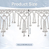 1 Yard Alloy Rhinestone Cup Chains LCHA-CD0001-01-3