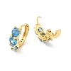 Cubic Zirconia Hoop Earrings EJEW-P213-16G-01-2