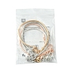 4Pcs 4 Colors Brass European Style Bracelet Making MAK-FS0001-04-6