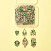 36Pcs 6 Styles Alloy Enamel Connector Charms FIND-FS0004-46A-8