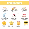 30Pcs 10 Styles Opaque Resin Cabochons CRES-YW0001-27-3