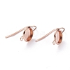 304 Stainless Steel Earring Settings LS-STAS-O141-03RG-2