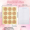 CRASPIRE 120Pcs Flat Translucent Glassine Waxed Paper Treat Bags Cookie Bags STIC-CP0001-11D-2