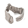 304 Stainless Steel Open Cuff Ring RJEW-C068-05D-P-3