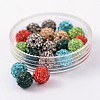 Grade A Rhinestone Pave Disco Ball Beads RB-Q103-M-1