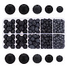 ARRICRAFT 314pcs 4 Styles Synthetic Black Stone Beads Strands G-AR0005-33-1
