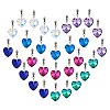 30Pcs 6 Colors Glass European Dangle Charms PALLOY-PH01825-1