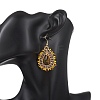 Teardrop Seed Beads & Glass Woven Dangle Earrings EJEW-MZ00682-03-2