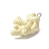 Resin Iron Pendants RESI-D280-04-2