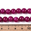 Dyed Natural Mashan Jade Round Beads Strands G-T139-8mm-67D-5