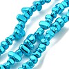 Baking Paint Electroplated Synthetic Non-magnetic Hematite Beads Strands G-H072-D01-01E-1