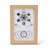 Sun & Moon Pattern Gemstone Chakra Picture Frame Stand DJEW-F021-06-1