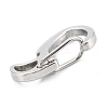 Non-Tarnish 304 Stainless Steel Push Gate Snap Keychain Clasp Findings STAS-C024-19P-3