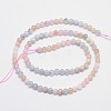 Natural Morganite Round Bead Strands G-I159-4mm-4