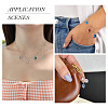 20Pcs AB Color Plated Transparent Glass Pendants PALLOY-TADJ00020-6