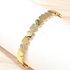 Brass Micro Pave Cubic Zirconia Bangles BJEW-C144-02G-1