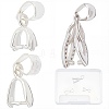 3Pcs 3 Style 925 Sterling Silver Pendant Bails STER-SC0001-16-1