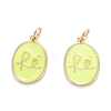 Brass Enamel Pendants KK-G399-09-2