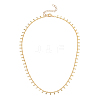 Brass Curb Chain Necklaces NJEW-JN03070-02-1