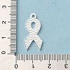 Breast Cancer Pink Awareness Ribbon Theme Alloy Enamel Pendants X-ENAM-A147-01L-3