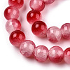 Crackle Baking Painted Imitation Jade Glass Beads Strands DGLA-T003-10mm-11-2