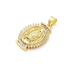 Brass Micro Pave Cubic Zirconia Pendants KK-S510-44G-01-2