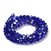 Transparent Electroplate Glass Beads Strands LS-GLAA-F029-4mm-A06-2